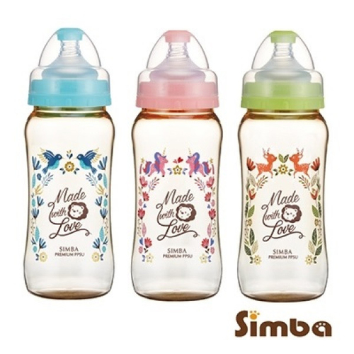 小獅王辛巴Simba-桃樂絲PPSU寬口雙凹中奶瓶 270ml  |寶寶哺育|奶瓶｜奶嘴｜配件